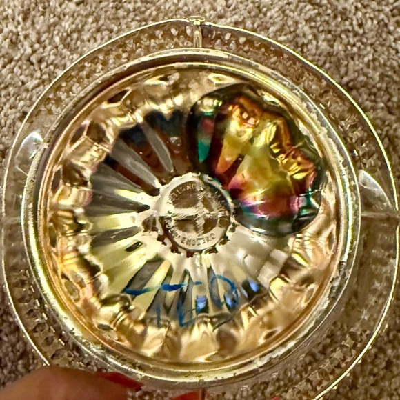 Vintage Silver plated and Clear Glass Basket made in England - Picture 7 of 7